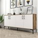 Aparador efecto madera 180 Blanco/ Madera