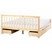 Beliani Cama con cajones Madera de pino OLENDON 169x206 Blanco