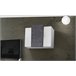 Armario mural efecto madera 90 Blanco/ Gris