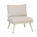 Set de jardín BIARRITZ con sofá y mesa de centro color blanco Blanco/ Madera