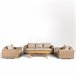 Set de jardín BALI con mesa 1 sofá y 2 sillones Natural