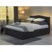 Beliani Cama con somier Poliéster MONTPELLIER 167x213 Natural/ Blanco