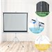 Pantalla de Proyector plástico, metal HOMCOM Blanco