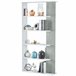 Pack 4 Estanterías Modernas para Salón Comedor Blanco/ Gris
