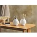 Beliani Conjunto de accesorios de baño SHELL Blanco
