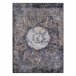 Alfombra lavable MIRO 51453.805 Rosetón vintage 160x220 Gris Oscuro