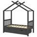 Estructura De Cama Infantil 146x77 Gris