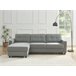 Chaise longue CIAN reversible 3 plazas gris Gris