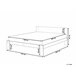 Beliani Cama con somier Madera de pino ROYAN 147x207 Blanco