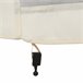 4 Paneles Laterales de Mosquitera para Carpa Poliéster, Nylon 352x0 Negro