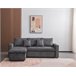 Chaise longue DRAKO reversible 3 plazas gris oscuro Gris Oscuro