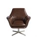 ANGEL CERDA Sillón giratorio piel marrón ANGEL CERDA Sillón giratorio piel marrón Marron