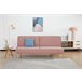 Sofá cama ROSI 3 plazas color rosa Rosa