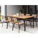 Beliani Conjunto de comedor VALLESE Madera Clara