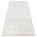 Alfombra SANTO sisal 58381 diamantes zigzag 200x290 Crema