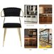 2 piezas, silla de comedor, silla alta Negro
