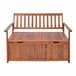 Banco Avenzzano con compartimento madera de acacia Natural