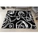 Alfombra HAMPTON rosa flores 160x220 Negro