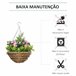 Planta Artificial PE, Mimbre, Espuma Outsunny, hogar - decoración Verde