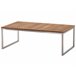 Beliani Conjunto de jardín Madera de acacia BERMUDA Blanco/ Beige