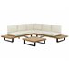 Beliani Conjunto longue MYKONOS Blanco/ Beige