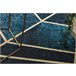 Alfombra lavable ANDRE 1173 mosaico Geométrico 160x220 Azul