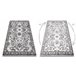 Alfombra MATEO 8037/644 Moderna marco flores estructural 80x150 Gris