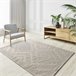 Alfombra de estilo étnico con relieve PAMUK - ATTICGO 160x230 Crema
