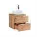 Conjunto mueble lavabo individual y columna April 60 Blanco