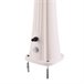 Starmatrix RIO Ducha solar curvada de polietileno 22 litros 2,26m Blanco