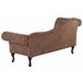 Beliani Chaise longue izquierdo Gamuza sintética LATTES Marron Claro
