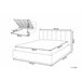 Beliani Cama con somier Poliéster DREUX 191x214 Azul