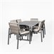 Set de jardín ONIX mesa con 6 sillas color blanco Antracita