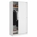 Armario 2 puertas efecto madera 100 Blanco