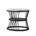 Mesa de centro, mesa auxiliar, mesa de esquina. 70x45 Blanco