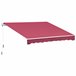 Toldo Manual Plegable Poliéster, Metal Outsunny 395x245 Rojo