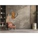 Placa deco WOOD HEART metal negro Negro
