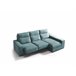 Chaise longue 4 plazas con 3 puffs FULL Azul Medio