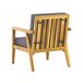 Beliani Conjunto longue Madera de acacia PALLANO Gris Oscuro
