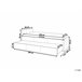 Beliani Cama con somier Bouclé MARMANDE 86x214 Beige