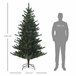 Árbol de Navidad Plástico, Acero HOMCOM, hogar - decoración Verde