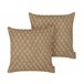 Beliani Cojín decorativo COLLOMIA Beige