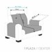 Protector Cubre Sofá Sillón Liso Royale 1 Plaza Verde