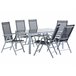 Beliani Conjunto de comedor CATANIA Gris Claro