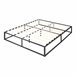 [en.casa] Cama de metal Kreta con Somier Base resistente 203x163 Negro