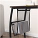 Mesa Auxiliar MDF, Metal y Poliéster HOMCOM 53x35 Marron