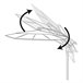 Parasol excéntrico roma Aktive Garden Ø300 cm crema mástil aluminio Crema