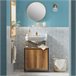 Armario para Lavabo 1 Estante 2 Puertas BZR63-PF SoBuy Natural