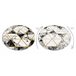 Alfombra EMERALD exclusivo 1020 circulo - glamour 160x160 Negro