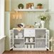 Aparador Cocina con 2 Puertas y 2 Cajones FSB79-W SoBuy Blanco